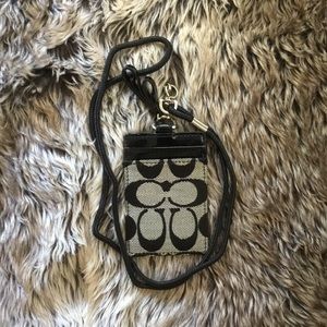 Coach Lanyard ID / Card Carrier or Luggage Tag